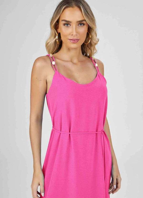 Pks - Vestido Longo Pks Rosa 3