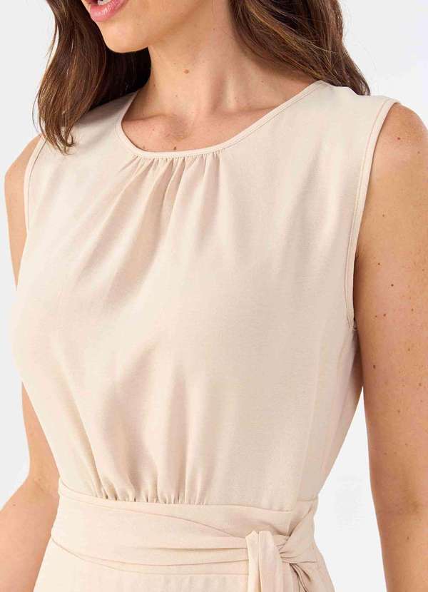 Pks - Vestido Midi Pks Pareo Bege 3