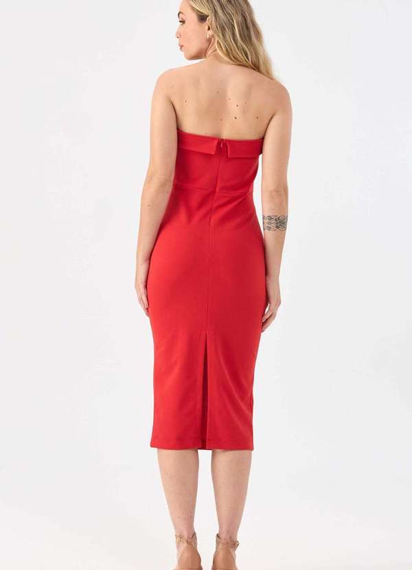 Pks - Vestido Midi Pks Tomara que Caia Vermelho 2