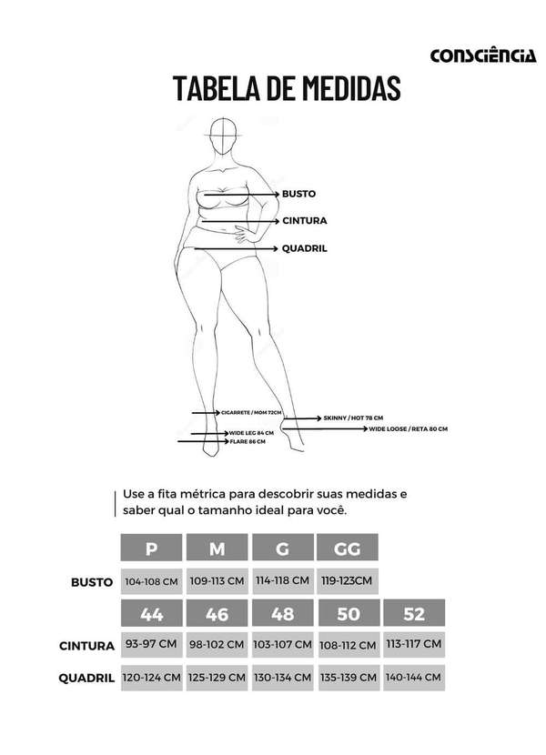 Consciência - Calca Jeans Feminina Mom Plus Size Basica com Elastano Azul 5