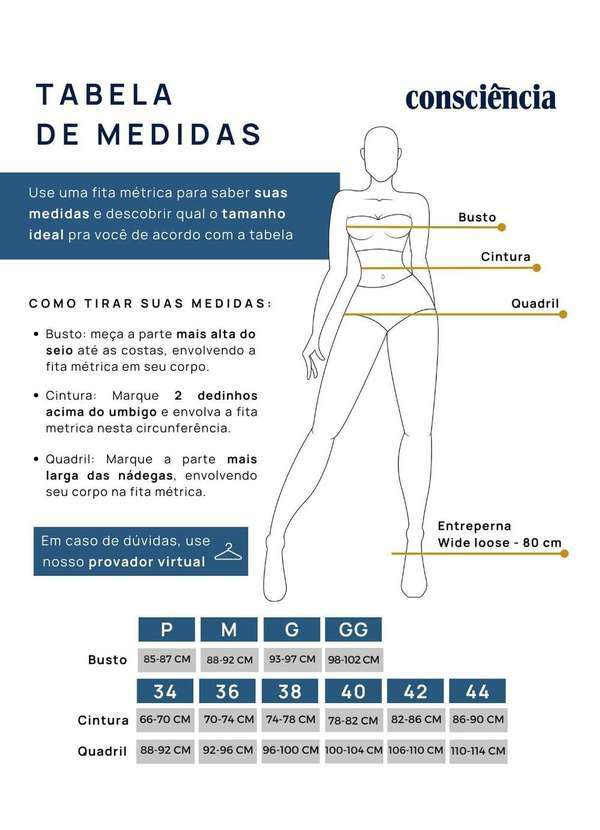 Consciência - Calca Jeans Feminina Wide Loose Cintura Alta Carpinteiro Azul 5