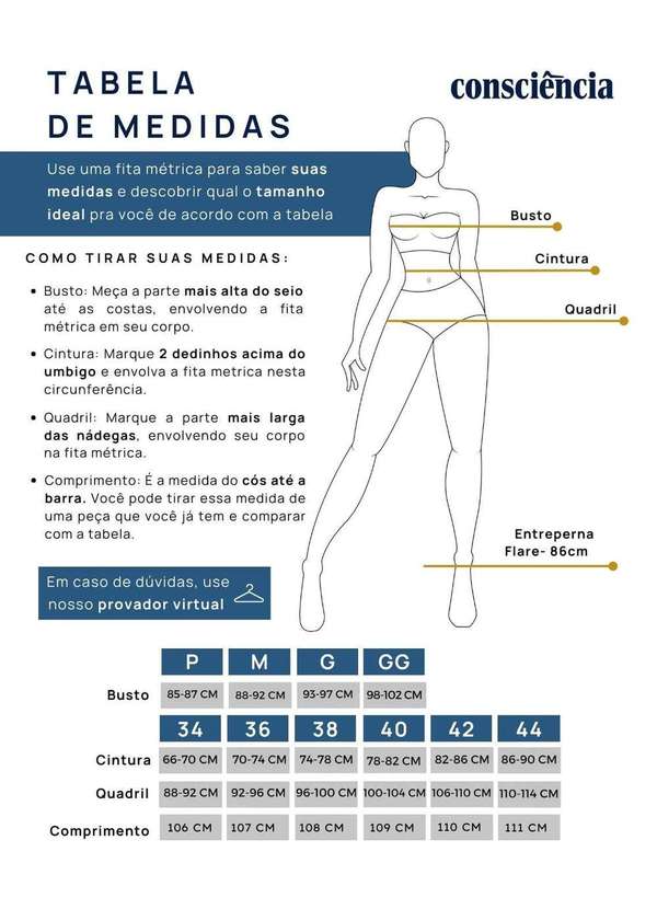 Consciência - Calca Jeans Flare Feminina Cintura Media Bordado Desfiado Ana ... Azul 5