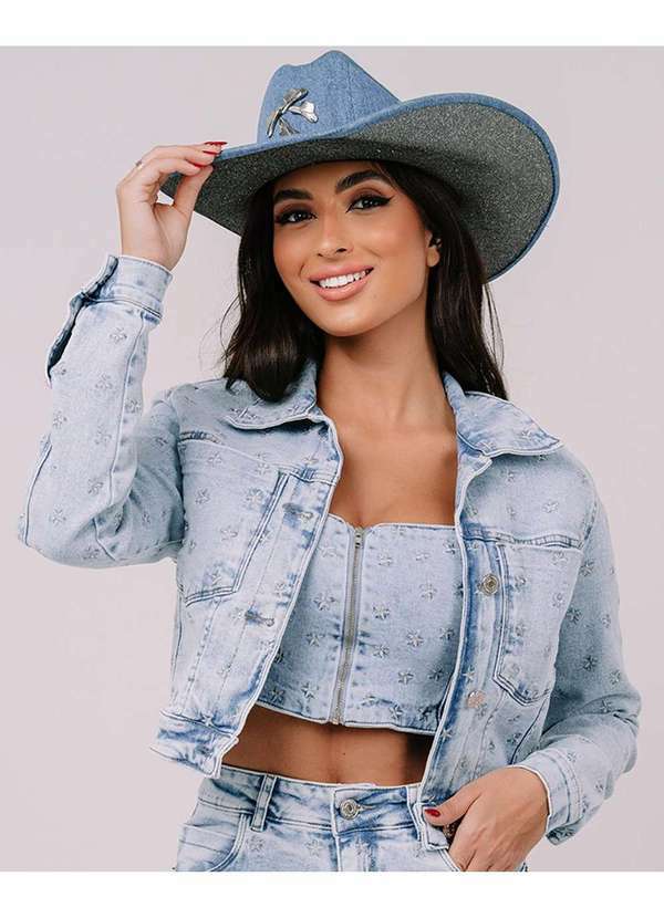 Fashion Jaqueta Jeans Com Transparencia Jaqueta De Organza De Seda