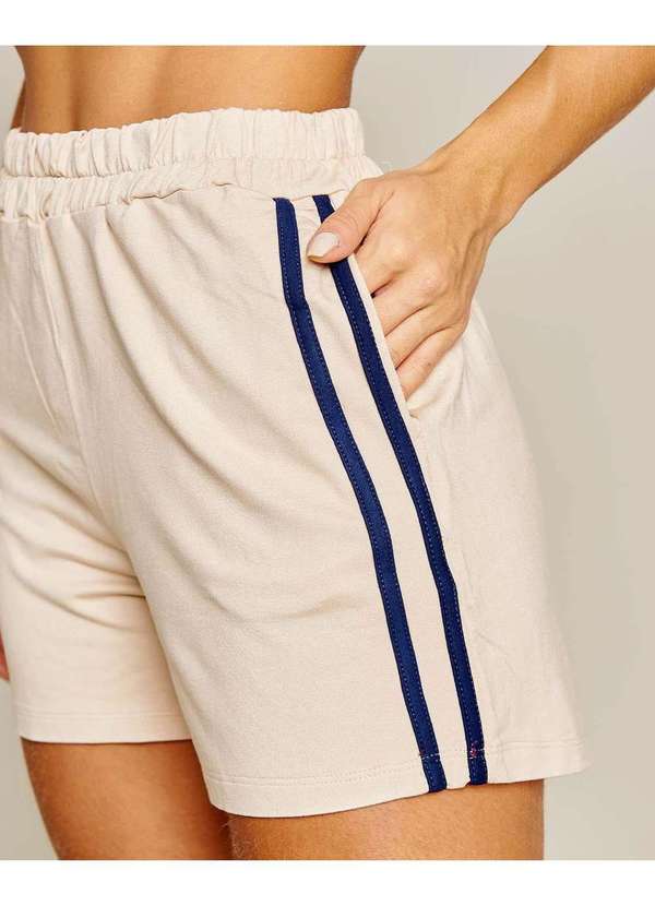 Consciência - Conjunto Feminino Moletinho Consciencia Top e Shorts Bege 6