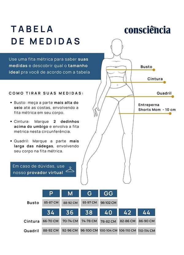 Consciência - Shorts Jeans Mom Feminino Cintura Alta Detalhe Pregas Azul 5