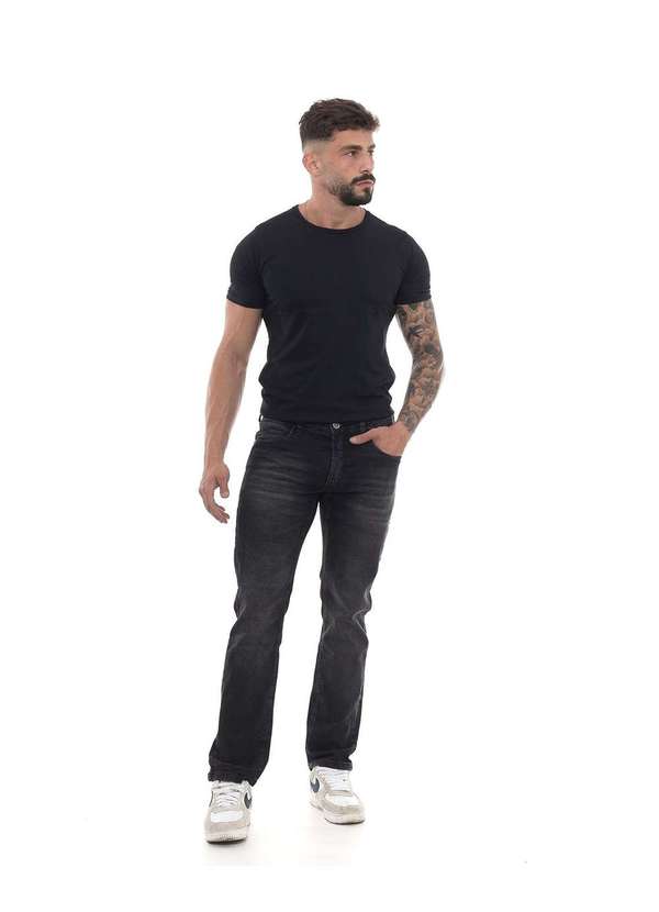 Consciência - Calca Jeans Slim Fit Masculina 22171 Preto
