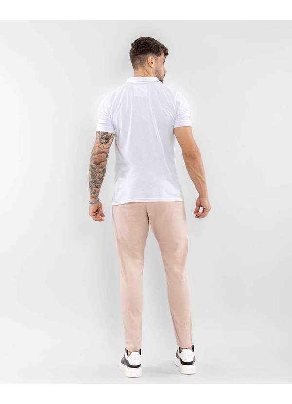 Consciência - Calca Sarja Chino Masculina Skinny Basica com Elastano Nude 2