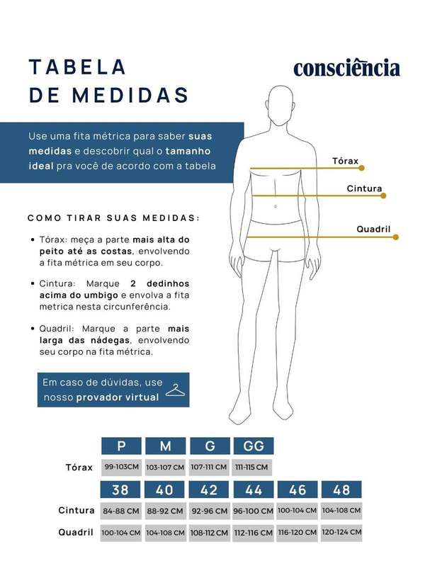 Consciência - Camisa Jeans Masculina Basica Azul 4