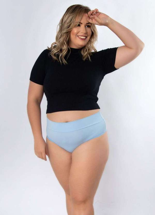 Concept Lingerie - Kit 3 Calcinhas Amorosa Plus Size Microfibra Fio Duplo Multicores 3