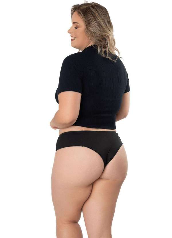 Concept Lingerie - Kit 5 Calcinhas Bombom Plus Size Microfibra Concept Lingerie Multicores 2