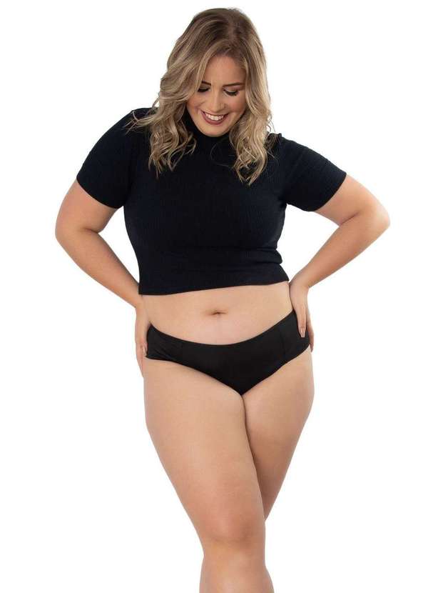 Concept Lingerie - Kit 5 Calcinhas Bombom Plus Size Microfibra Concept Lingerie Multicores 3