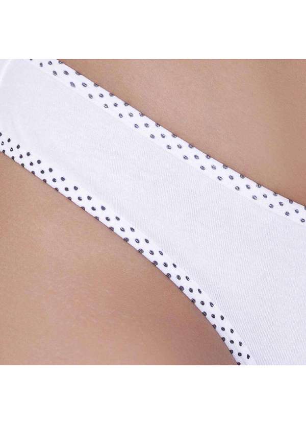 Concept Lingerie - Kit 5 Calcinhas Levada Algodão Fio Duplo Concept Lingerie Multicores 4