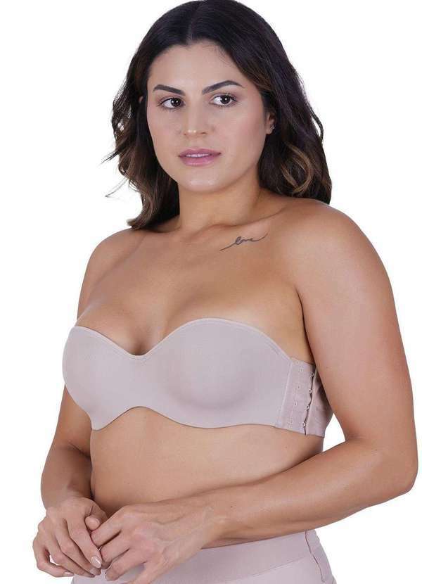 Concept Lingerie - Sutiã Bustier Silicone Concept Lingerie Bege Bege