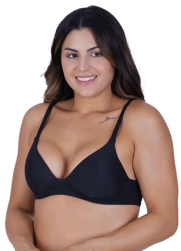 Concept Lingerie - Sutiã Top Sole Concept Lingerie Preto Preto