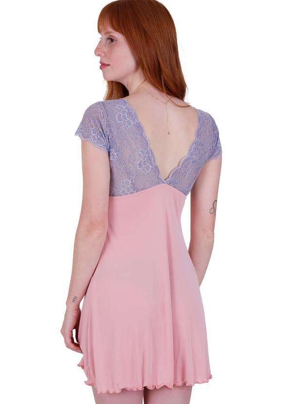 Concept Lingerie - Camisola Liz Microfibra Concept Lingerie Rosa Rosa 2