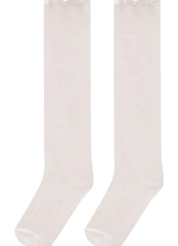 Kukiê - Meia Infantil Menina Kukie Branco