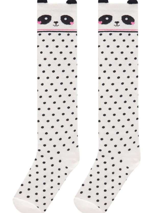 Kukiê - Meia Infantil Menina Kukie Estampado