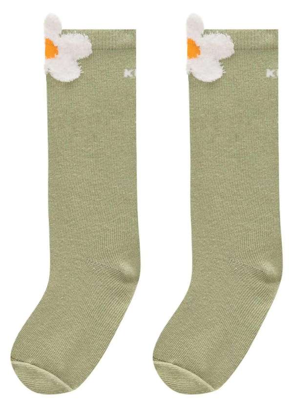 Kukiê - Meia Infantil Menina Kukie Verde