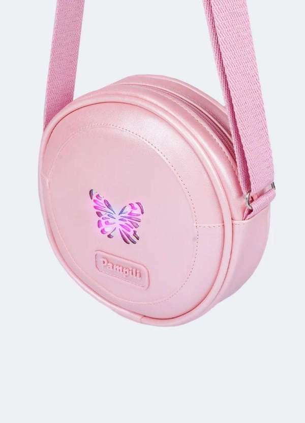 Pampili - Bolsa de Led Infantil Feminina Borboleta Rosa Rosa