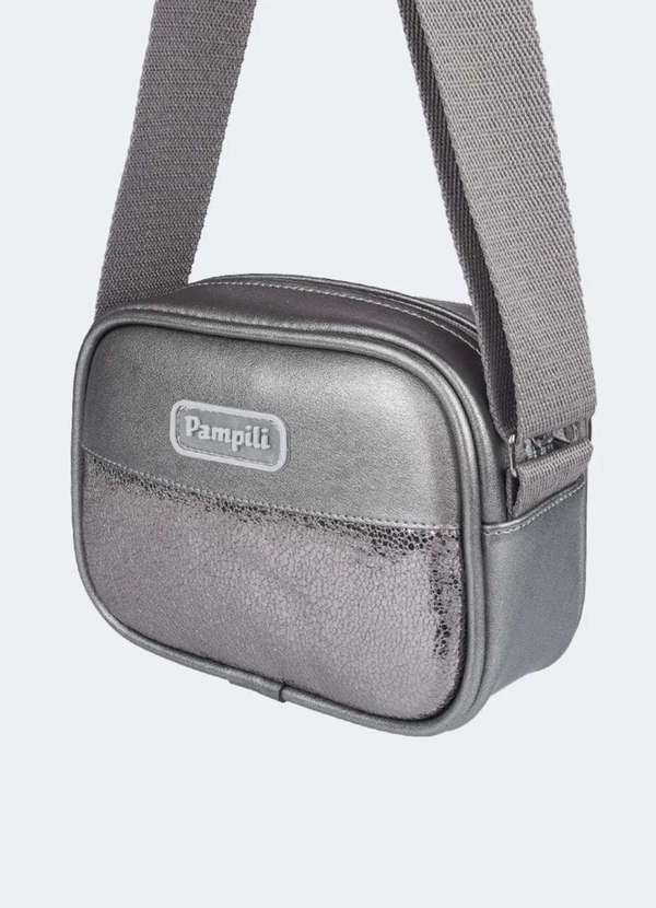 Pampili - Bolsa Infantil Feminina Craquelado Grafite Grafite