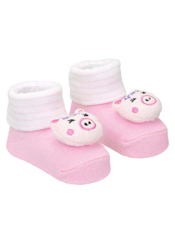 Pimpolho - Kit Meia Sapatinho Bichinhos Pimpolho Estampado
