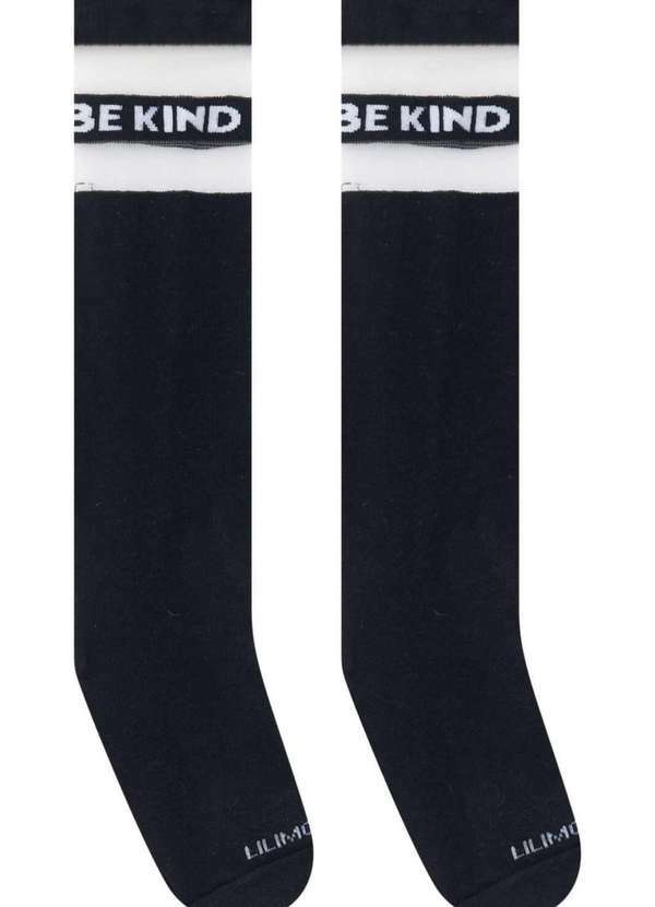 Lilimoon - Meia 3/4 sem Costura Lilimoon Preto