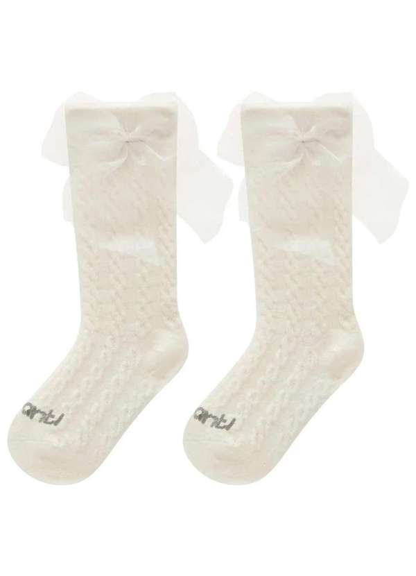 Infanti - Meia Infantil Menina Infanti Off White