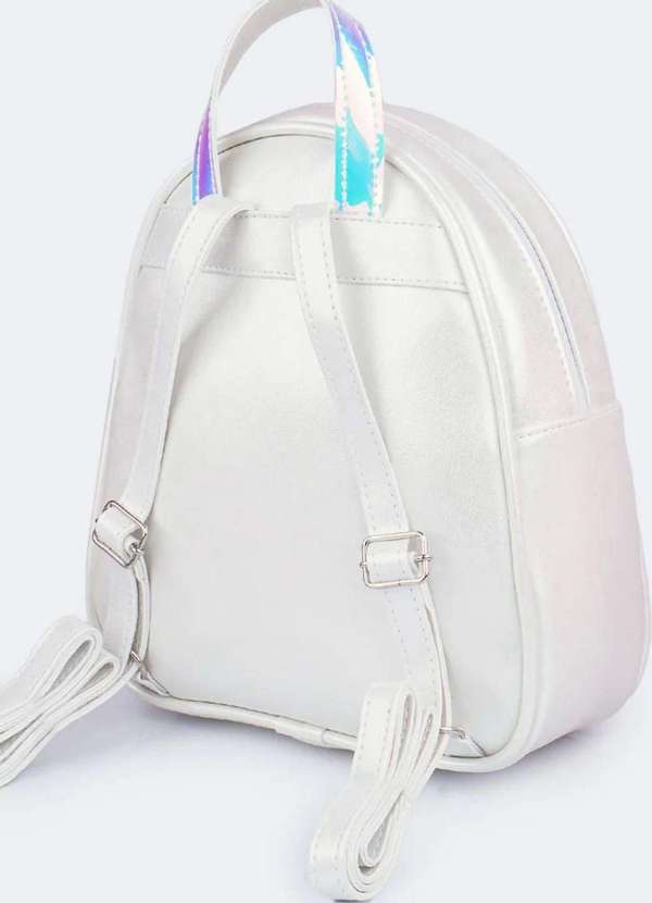 Pampili - Mochila de Led Infantil Feminina Corações Branca Branco 3