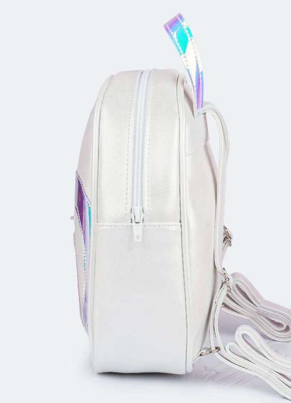 Pampili - Mochila de Led Infantil Feminina Corações Branca Branco 4