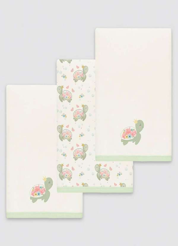 Anjos Baby - Kit Fralda Menino Verde Anjos Baby Verde