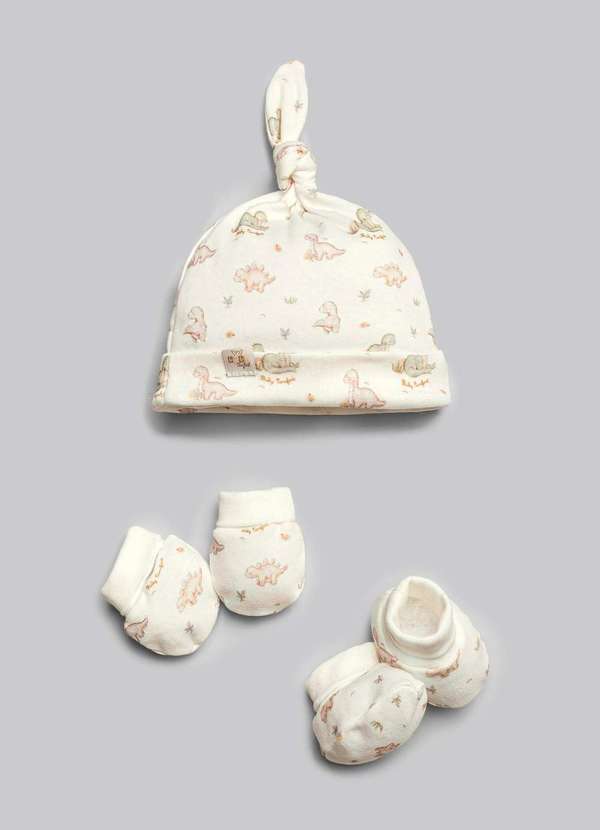 Anjos Baby - Kit Touca e Luva Bebê Estampado Anjos Baby Estampado