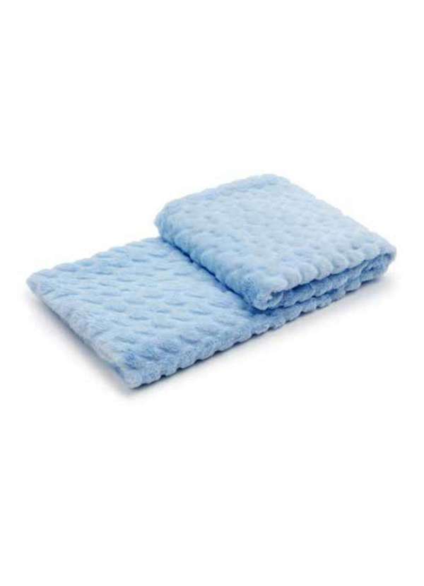 Loaní - Manta Charme Corações Azul Loaní Azul