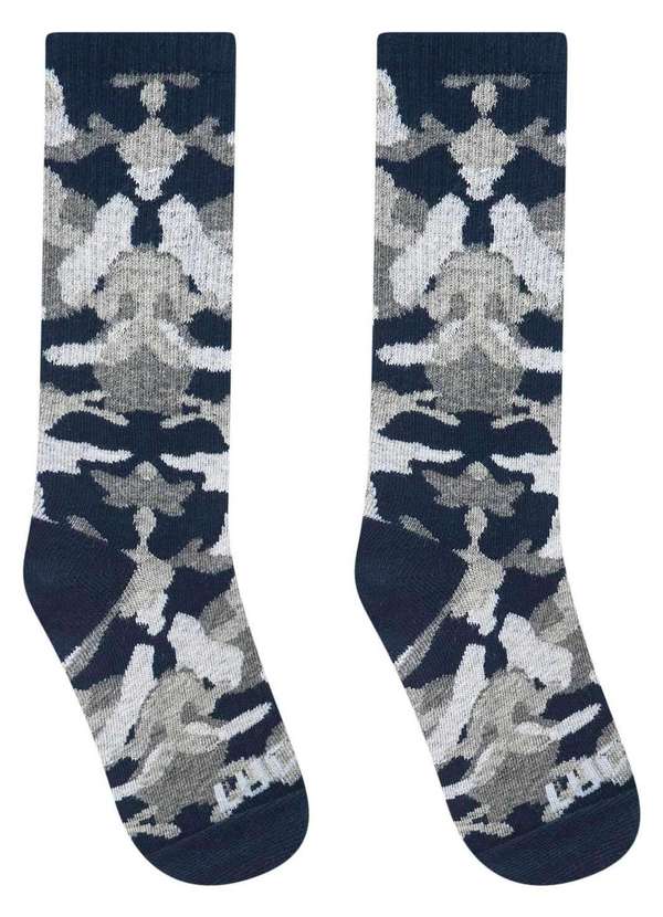 Lucboo - Meia Cano Longo Longo Menino Lucboo Estampado