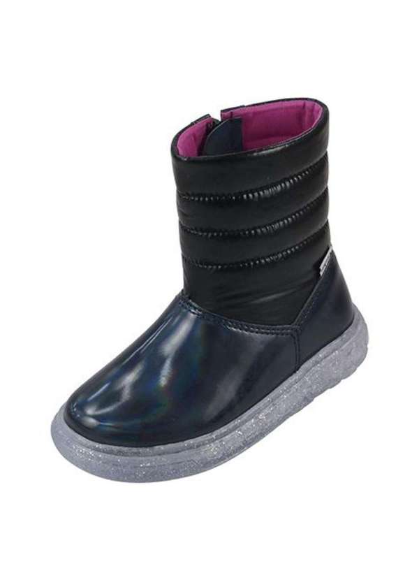 Bota Infantil Menina Cano Alto Preta Pampili Preto Vim Vi Venci