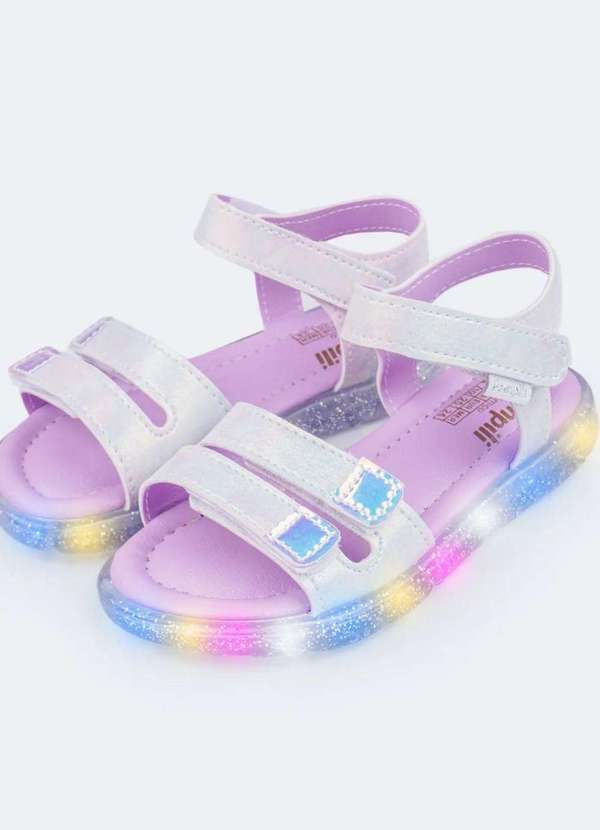 Pampili - Sandália de Led Infantil Pampili Lulli Tie Dye Tie Dye