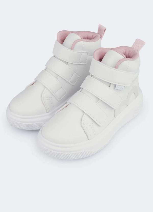 Pampili - Tênis Infantil Menina Xp24 Coração Branco Branco