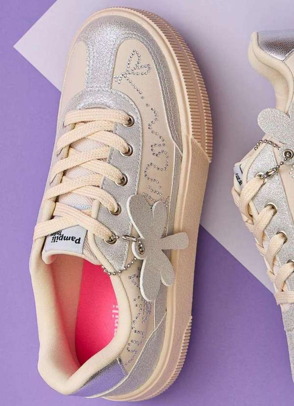 Pampili - Tênis Infantil Menina Xt25 Libélula Nude Nude 3