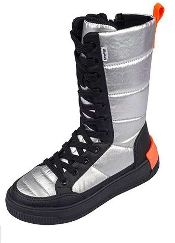 Pampili - Tênis Prata Cano Alto Infantil Pampili Prata