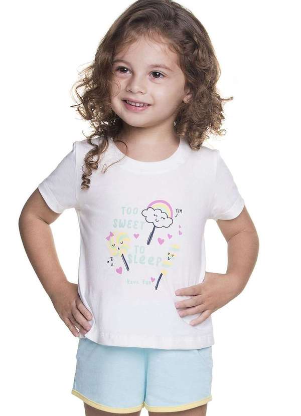 Have Fun - Pijama Menina Estampado Algodão Have Fun Estampado