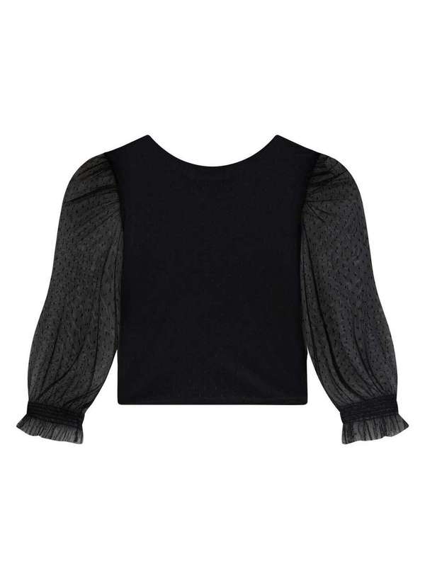 Kukiê - Blus Social Manga Longa Preto Kukiê Preto 2