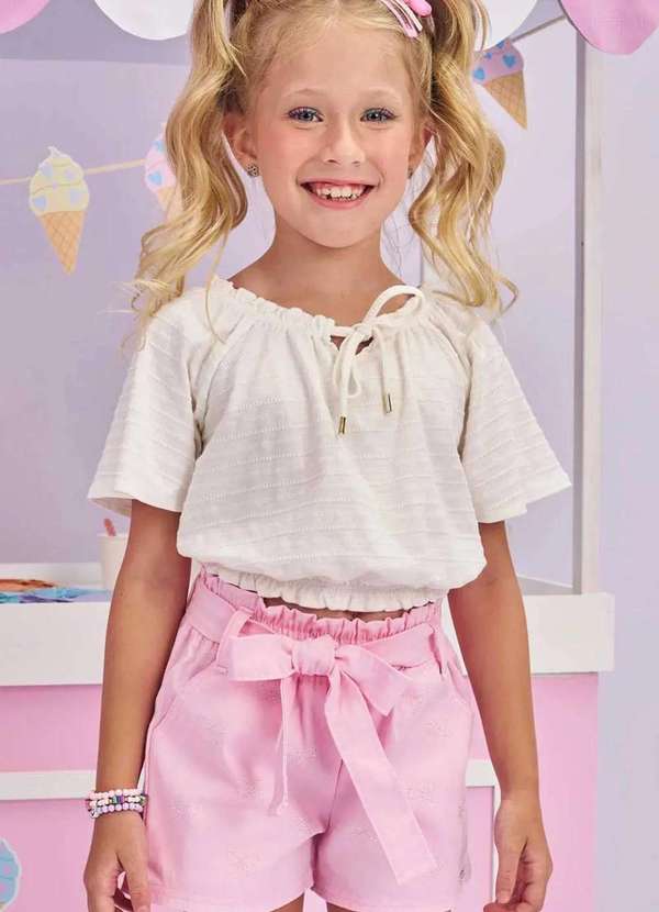 Kukiê - Blusa Boxy em Malha Textura Kukiê Off White 2