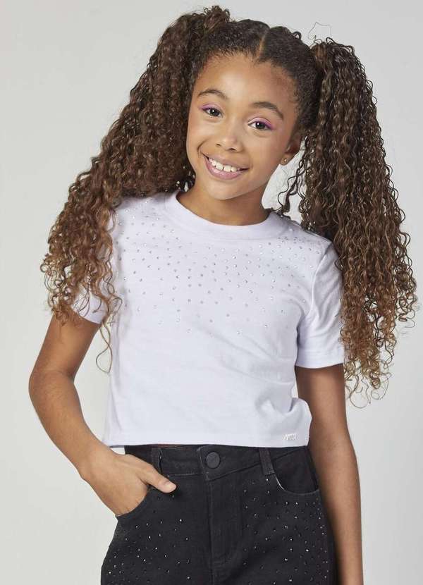 Mylu - Blusa Cropped Branca Mylu Branco