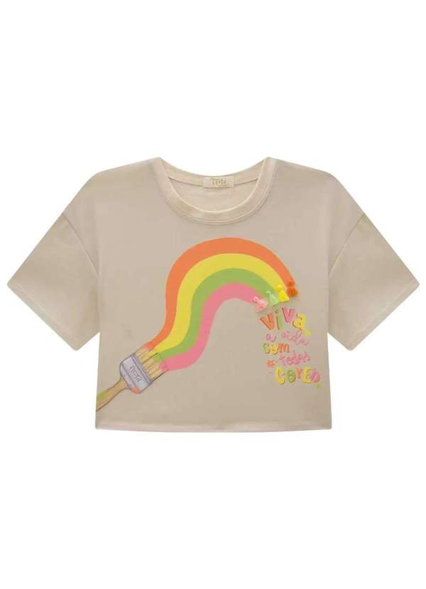 Infanti - Blusa Cropped Menina Estampada Infanti Estampado
