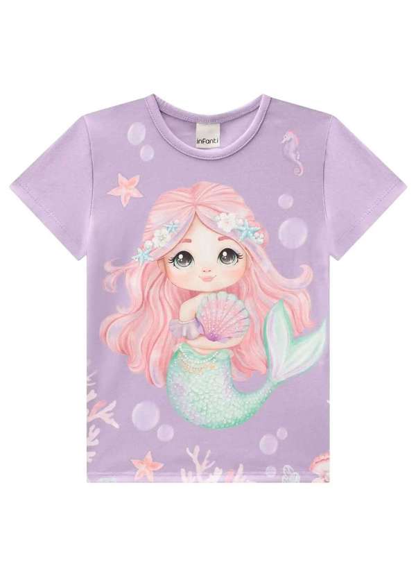 Infanti - Blusa em Cotton Infantil Menina Infanti Lilás