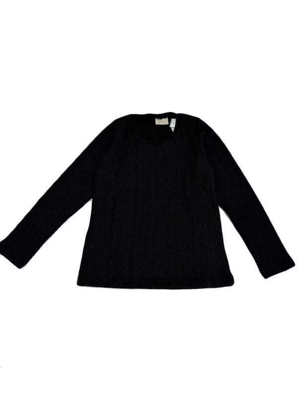 Vrasalon - Blusa Feminina Tricot Infantil Preto Vrasalon Preto