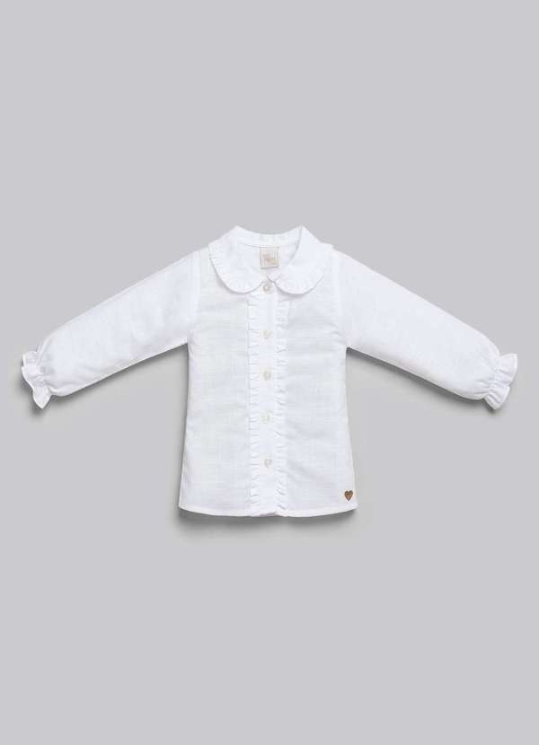 Anjos Baby - Blusa Infantil Feminina Anjos Baby Branco