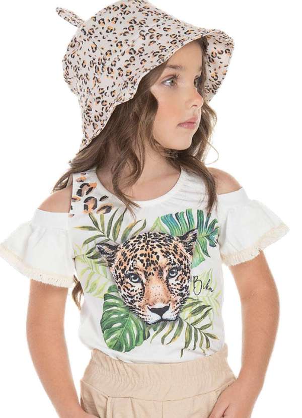 Bika Kids - Blusa Infantil Mc Estampada Bika Kids Estampado