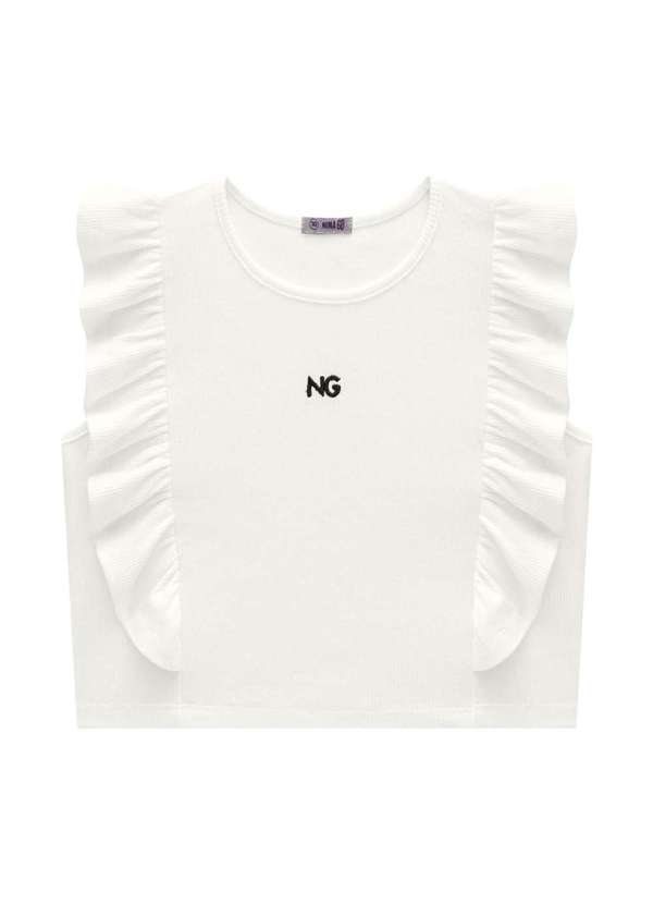 Easy Nina Go - Blusa Menina Branca Nina Go Branco