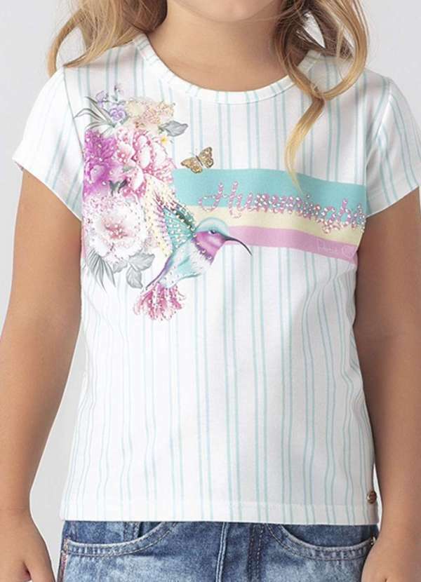 Petit Cherie - Blusa Menina Estampada Brilho Petit Cherie Estampado