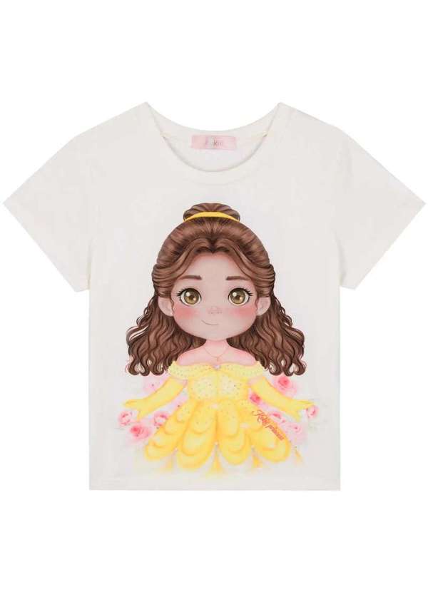 Kukiê - Blusa Menina Estampado Princesas Kukiê Estampado